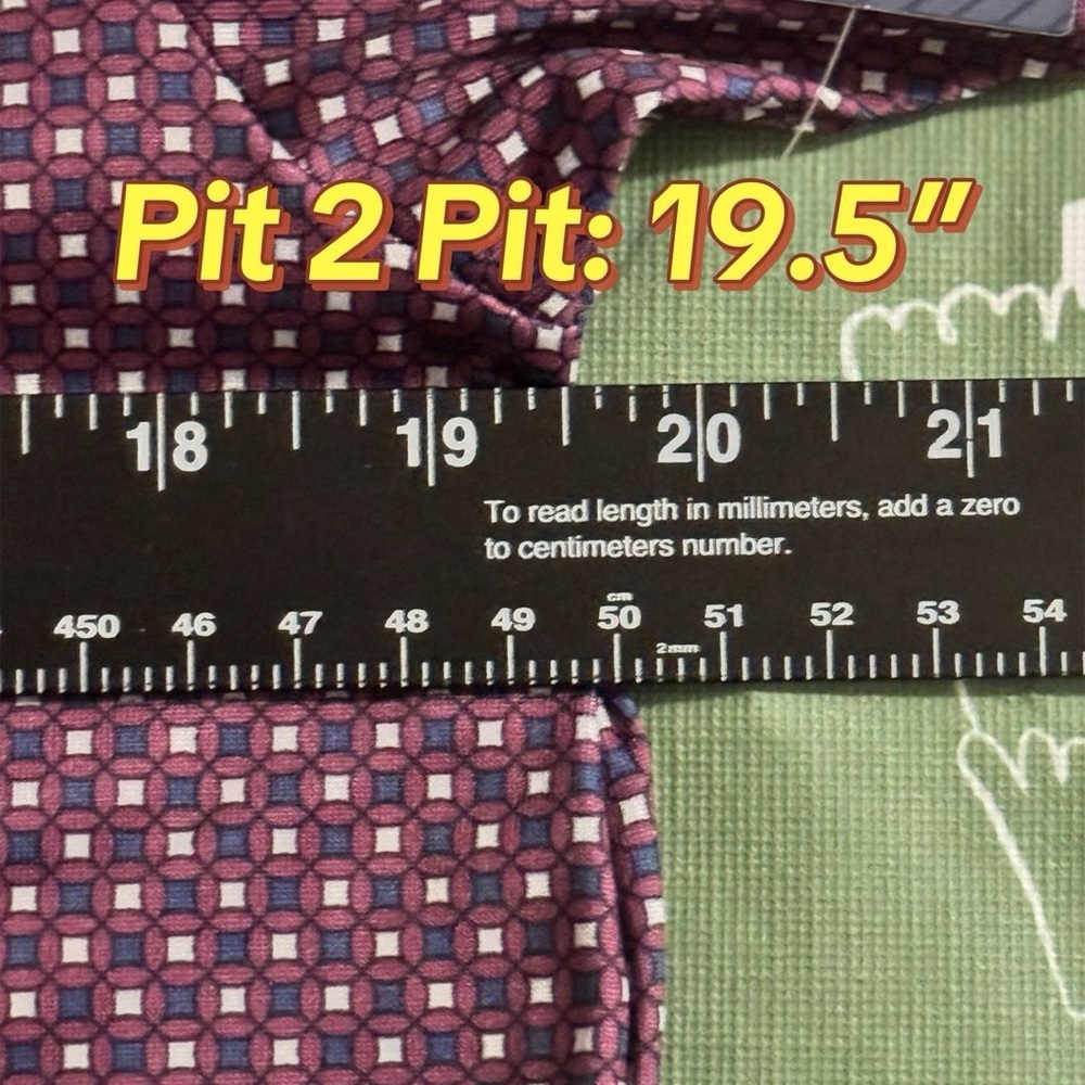 Ben Hogan Performance Golf Polo Men’s S Purple Geometric Moisture Wicking UPF 20 - Picture 11 of 13